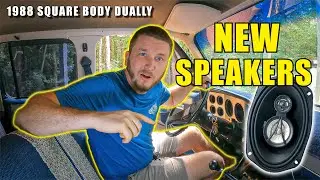 1988 Square Body Dually Gets New Speaker System!! | EASY DIY