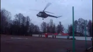 В Кикнур прилетел Вертолет СанАвиации!!! 15.11.2017