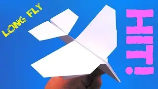 PIĘKNIE LATAJĄCY SAMOLOT Z KARTKI A4 - JAK ZROBIĆ SUPER SAMOLOT Z PAPIERU - PAPER AIRPLANE