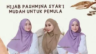6 TUTORIAL HIJAB PASHMINA SYAR'I SIMPLE UNTUK SEHARI-HARI 2021 | racun tiktok