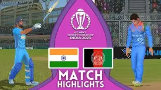 "Virat Kohli THE RUN MACHINE" | India Vs Afghanistan World Cup 2023 Highlights | Real Cricket 22
