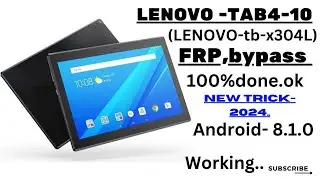 🌟🌟 LENOVO-TAB4-10 TABLET (LENOVO TB-X304L) frp pattern unlock bypass whithout pc done-1000% ✅🌟🌟