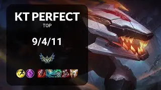 KT PerfecT Renekton vs Olaf TOP - KR CHALLENGER Patch 14.17