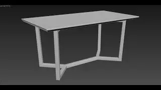 №120 3DS max Nordic table modeling tutorial