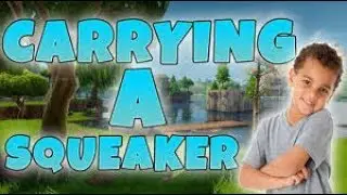 Squeaker Midget From School Gets Carried High Kill Funny Gameplay!! (Fortnite: Battle Royale)