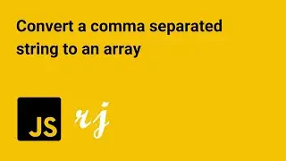 Convert a comma separated string to an array
