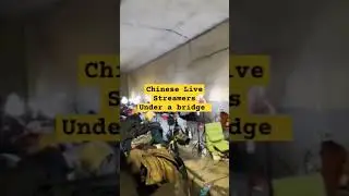 #viral #funny chinese live streamers under a bridge #funnyvideo
