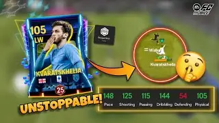 105 RATED RETRO STARS KVARATSKHELIA IS UNSTOPPABLE IN H2H || BEST LW FOR H2H IN FC MOBILE ⁉️