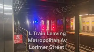 L Train Leaving Metropolitan Av Lorimer Street!