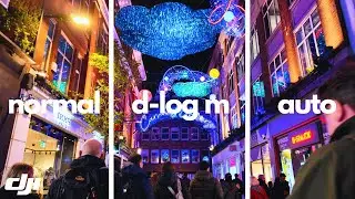 DJI POCKET 3 | D-LOG M VS NORMAL VS AUTO (DAY & NIGHT)