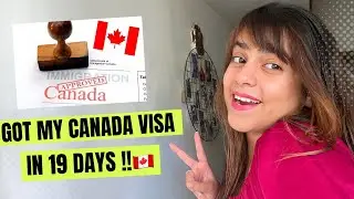 Got my Canada visa 🇨🇦in just 19days | Family & friend’s reaction to it | How Visa document looks?