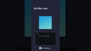 3d Flip Card Using html CSS 