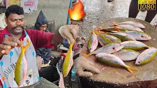 KASIMEDU 🔥SPEED SELVAM | RAINBOW EEL FISH CUTTING🐟 | FISH CUTTING SKILL | KASIMEDU | CKFC🔪