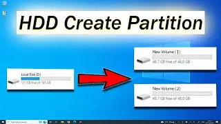 How to create Partition on Windows 10 | Partition Hard Drives