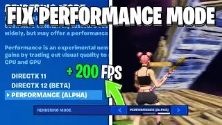 How To Fix PERFORMANCE MODE in FORTNITE! (FIX MOBILE BUILDS)