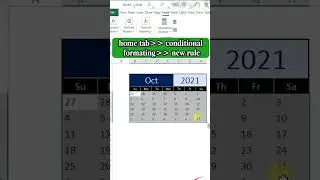 Make Dynamic Calendar in Excel|