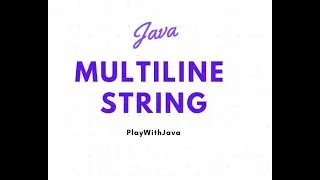 Multi line String in java 17