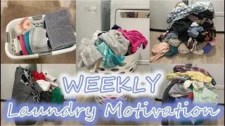 LET'S DO LAUNDRY TOGETHER | WEEKLY LAUNDRY MOTIVATION FOR A FAMILY OF 6 | WASH, DRY, FOLD, & REPEAT