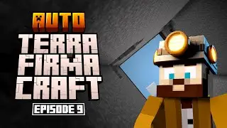 Automatic mining machine. Auto-TerraFirmaCraft (#ATFC), Ep9. Modded Minecraft experience. Create mod