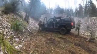 Teaser. Guns and vehicles training.