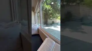 Want to relax poolside without getting your book wet? Try a custom-built window bench! ☀️📖