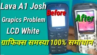 Lava A1 Josh white display solution Lava all keypad white display solution#whaite