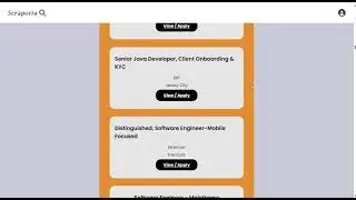 New job finder app 