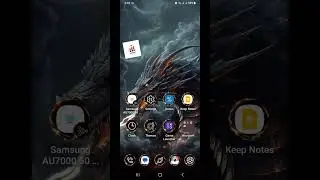 Black dragon in gray clouds theme for samsung galaxy phones.#samsung #samsungthemes
