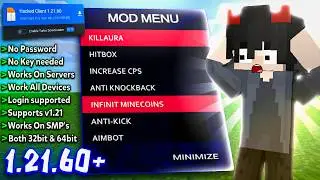 The Most Insane Mod Menu Hacked Client for MCPE 1.21.60+ Is BACK 😱