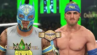 Crown Jewel 2023 - Rey Mysterio Vs Logan Paul For The United States Championship - WWE 2K23