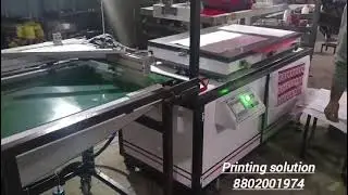 Screen printing machine with auto taker