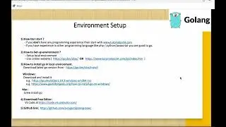01 environment setup