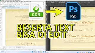 Cara Eksport Semua Layer Corel CDR ke Photoshop PSD beserta Text Bisa di Edit