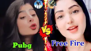 free fire vs pubg new video 2023 😆 attitude shayari pubg vs free fire