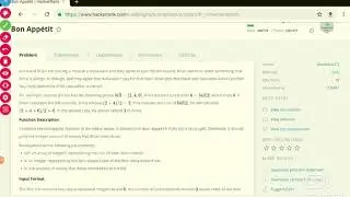 Hackerrank solution- bon appetit