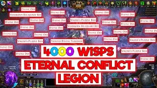 JUICED 4000 WISPS ETERNAL CONFLICT LEGION FARMING - POE 3.25 SETTLERS OF KALGUUR