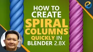 How to create spiral columns quickly in Blender 2.8x