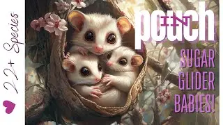 Sugar Glider Babies in Mom's Pouch | #sugarglider #sugargliderjoey #parrot_bliss