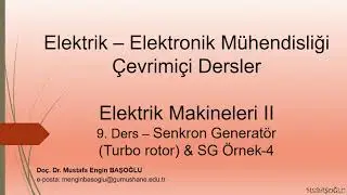 Elektrik Makineleri II Senkron Generatör Örnek Çözümü