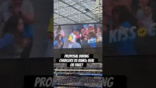 Proposal during Chargers vs Rams; real or fake? #chargers #rams #losangeles #nfl #nflfootball #afc