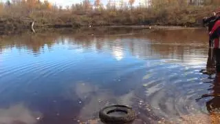 ГАЗ-69 с 4-х метровой глубины (начало)