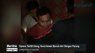 Detik-Detik Penangkapan Anwar, Pelaku yang Mem13unuh Istri Dengan P4r4ng Karena Terlilit Utang!!!