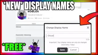 How To Change Your ROBLOX NAME For FREE | Display Names | Roblox FREE 2021