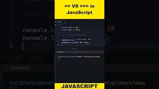 == VS === Operator IN JAVASCRIPT 🔥 