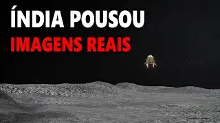 VEJA O MOMENTO DO POUSO DA ÍNDIA NO POLO SUL DA LUA - CHANDRAYAAN 3 CHEGOU!