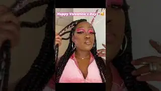 Glitter cut crease makeup: dark skin: Boxbraids: 😇💕 #cutcreaseeyemakeup #cutcreaseeyelook #mua #1