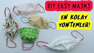 ŞİP ŞAK MASKELER! PRATİK MASKE FİKİRLERİ (En Kolay Maske Yapımı  / Peçete Maske) DIY Easy Mask