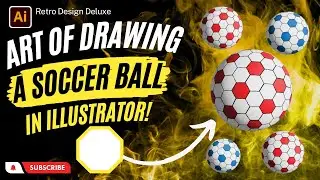 Master the Art of Drawing a Soccer/Foot Ball in Illustrator! | Adobe Illustrator CC Tutorial