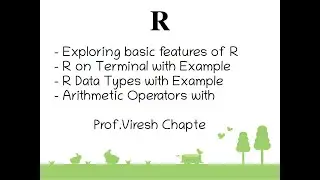 Exploring basics of R | TE IT | SL VI | viresh chapte