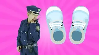 Put On Your Shoes Police officer  | Nursery Rhymes And Kids Songs | Tickle Kids Songs